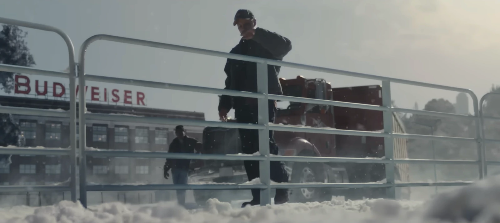 Budweiser commercial scene used as an example of Super Bowl advertising and video marketing strategy for brands.