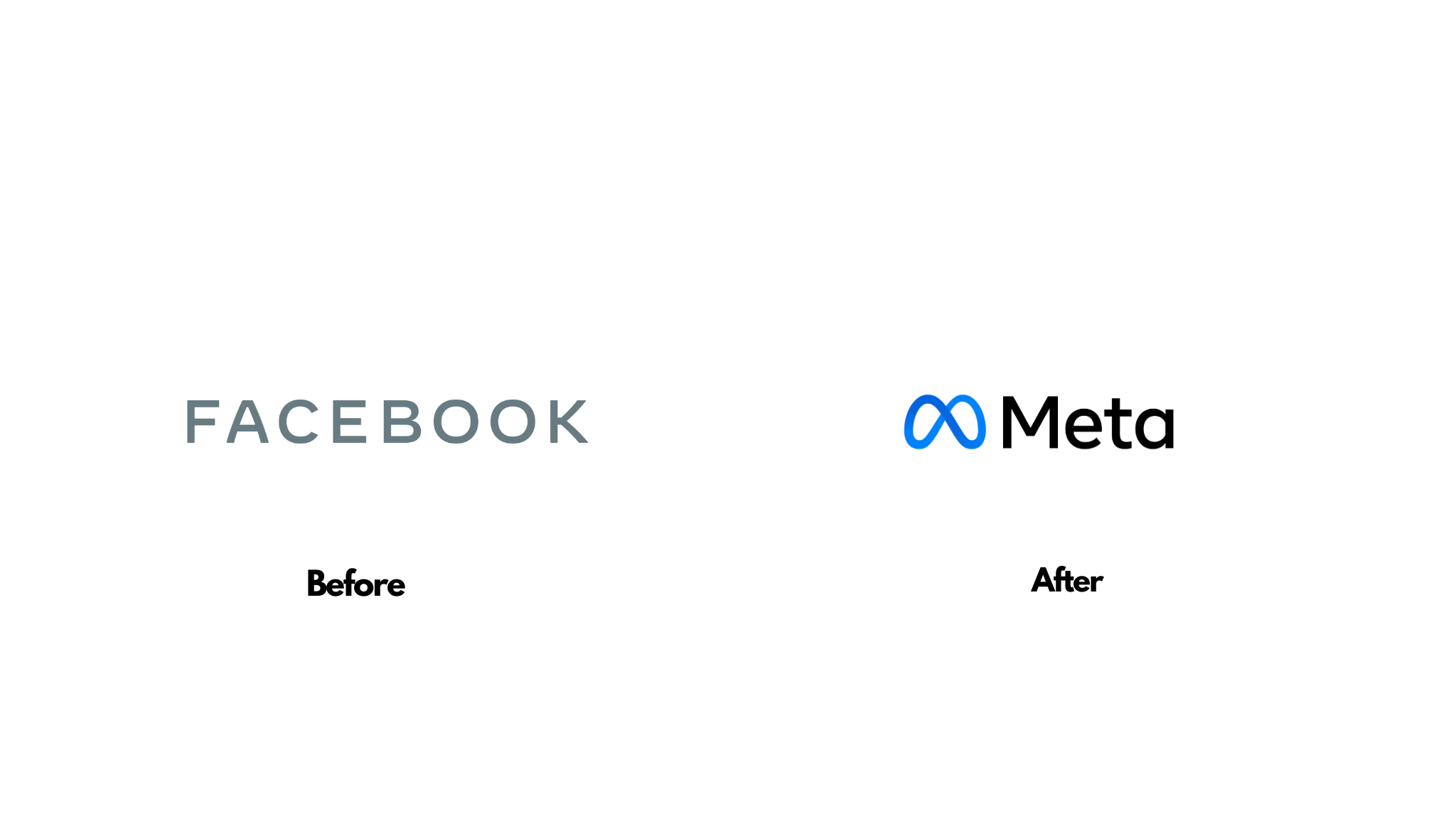 Facebook Rebrand Before and After